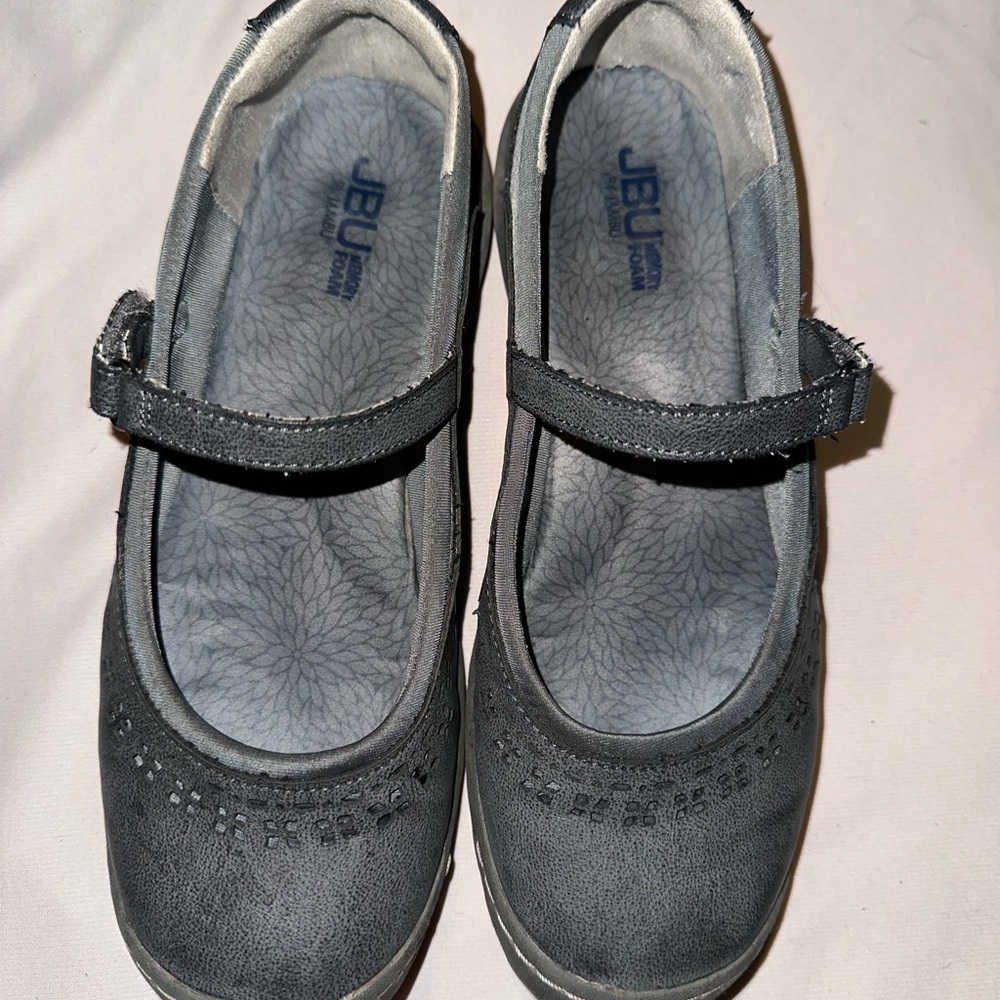 JBU Kids Gray Mary Jane Shoes